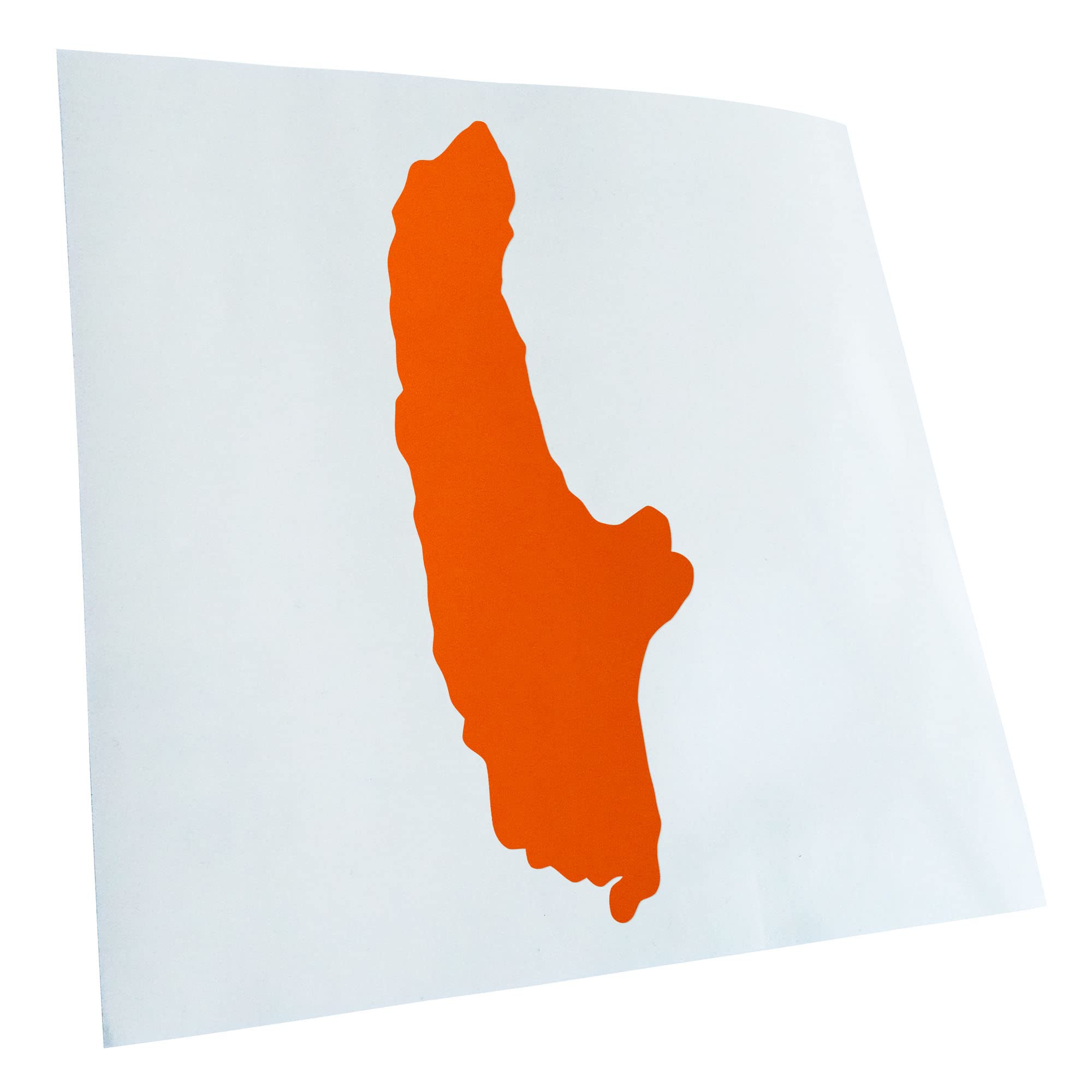 Kiwistar - Car Sticker - Orange - 60 x 21 cm Ammersee - Germany - Sea - Rear Window Car Sticker Weatherproof for Car Truck Moped Truck - Sticker Exterior Self-Adhesive Tuning Accessories for Windows