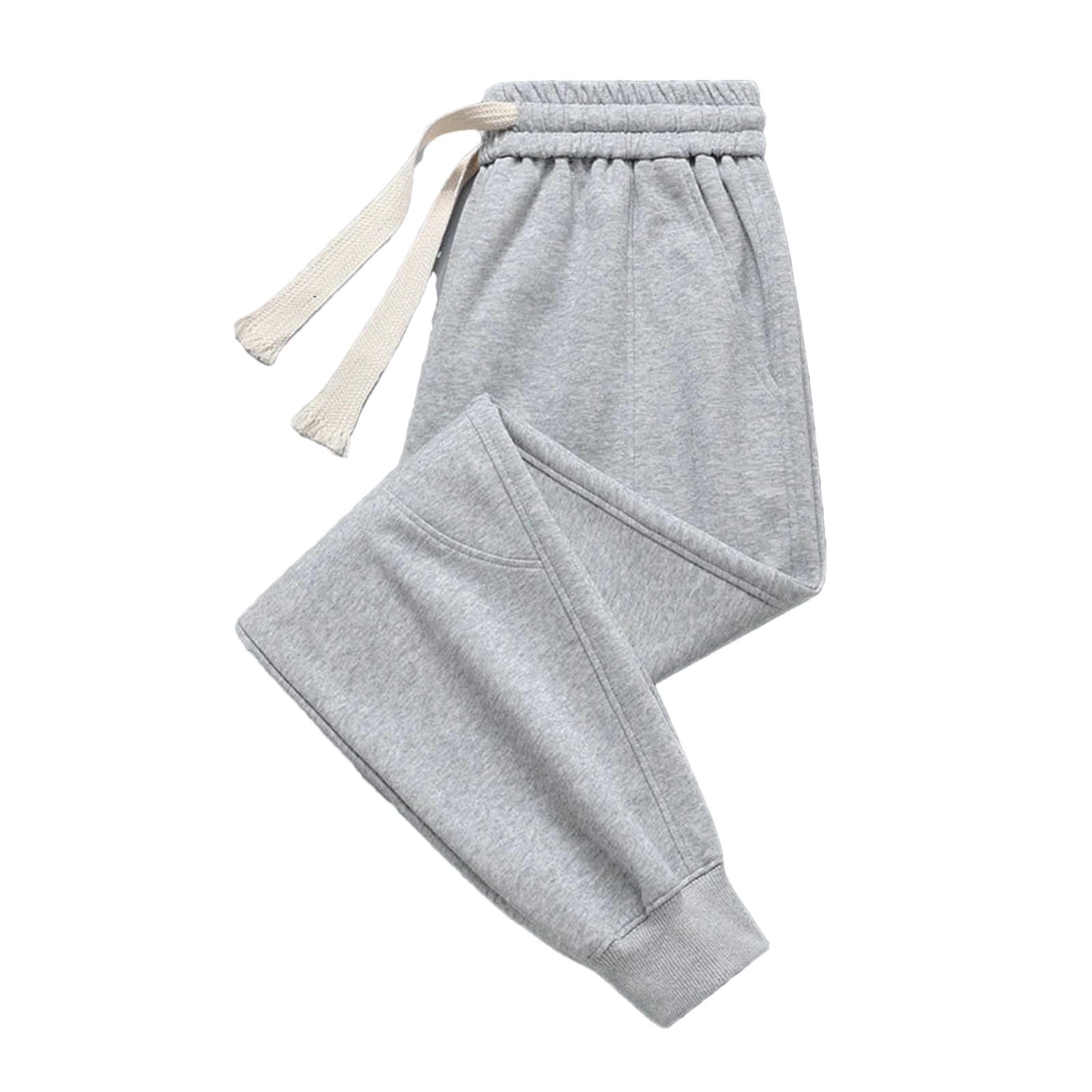 Dcvmvmn Mens Winter Warm Track Pants Casual Sports Jogger Trousers Cotton Sweatpants for Men