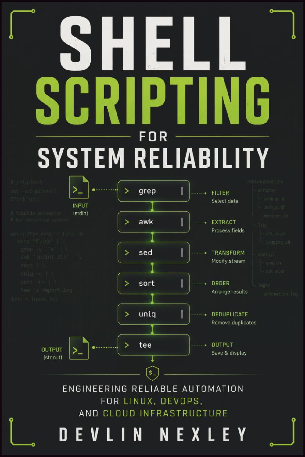 Shell Scripting for System Reliability: Engineering Reliable Automation for Linux, DevOps, and Cloud Infrastructure