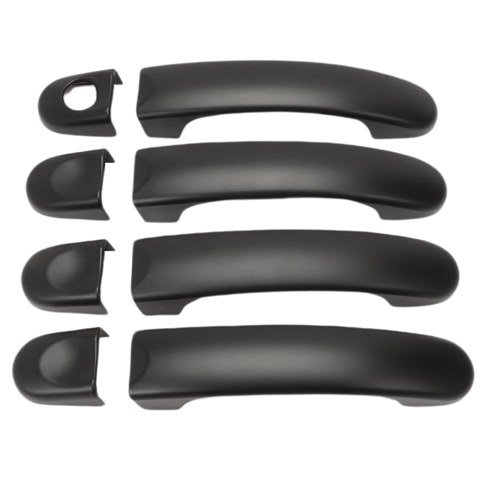 CGMIBOZ 8 PCS Black Door for Handle Cover for Volkswagen for Transport T5 T6 Caddy Van