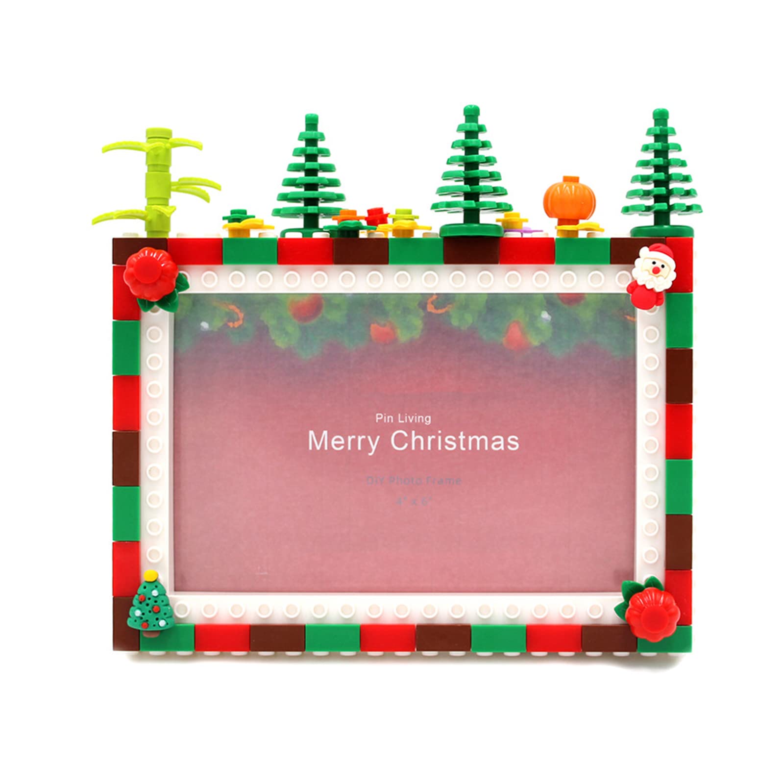 Pink Christmas フォトフレーム☃　完成品 conokaフォトフレームS-pink】お花｜フォトフレーム｜ギフト