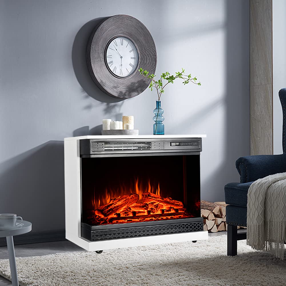 INMOZATA Electric Fire with Surround Freestanding Electric Fireplace