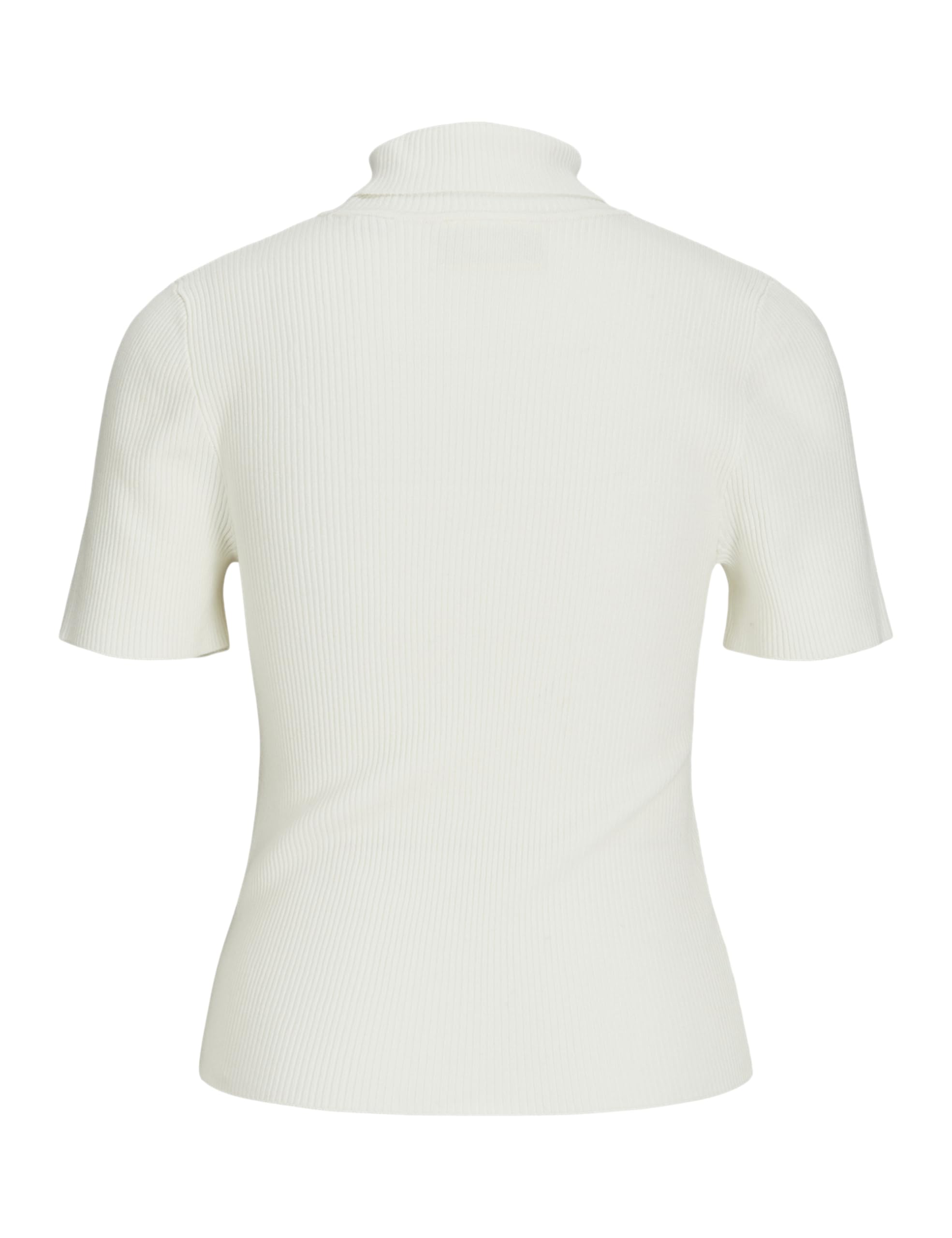 Jack & Jones JXJADE Tight SS ROLL Neck Knit, Cloud Dancer, XL