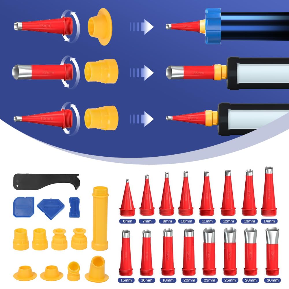 Pistolet à Cartouche En Aluminium – Presse Pour Sceaux & Silicone – Longueur 220 Mm – Générique
