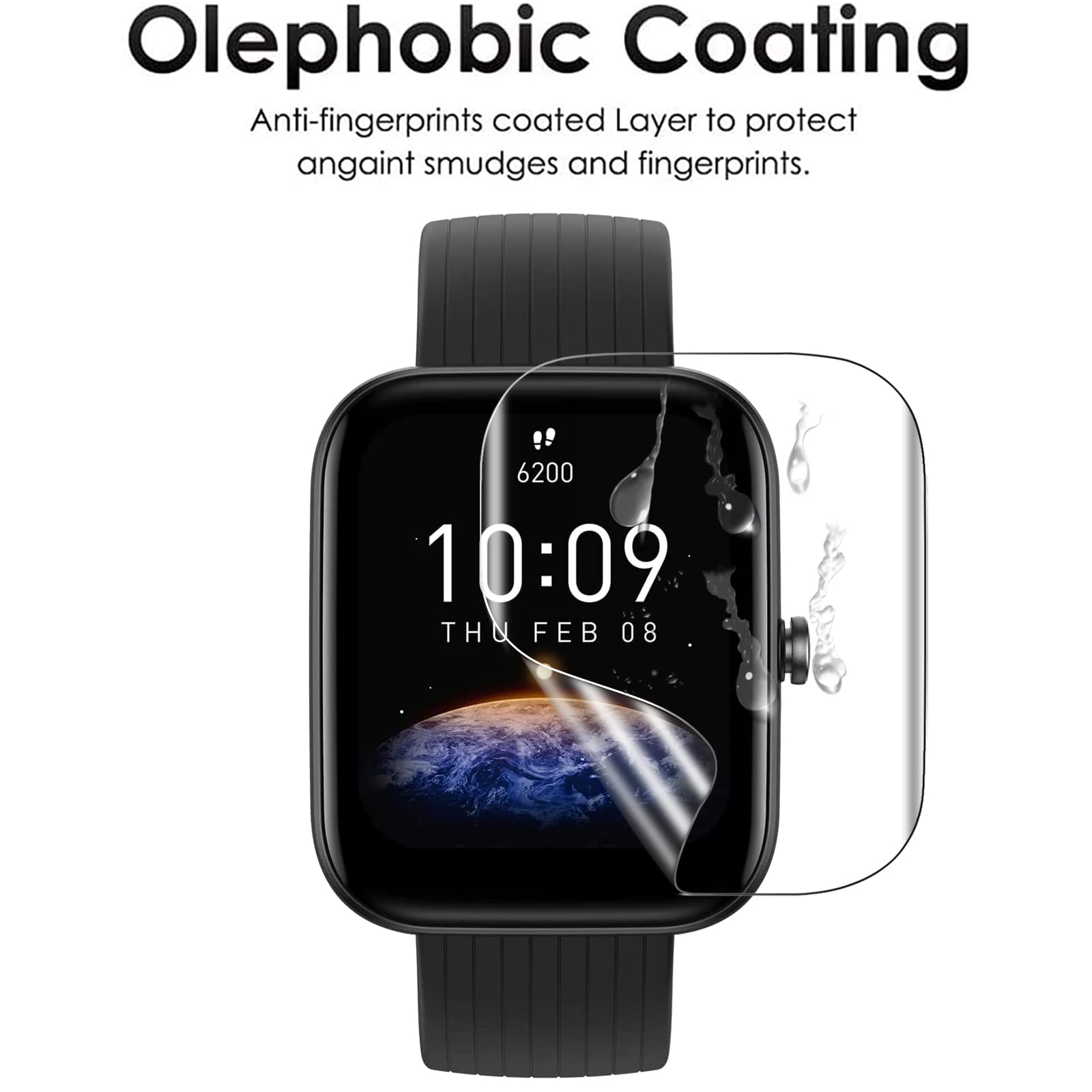 Pellicola Protettiva Idrogel TPU Per Amazfit Bip 3 / Bip 3 Pro (5 Pezzi) - Trasparente E Anti Graffio