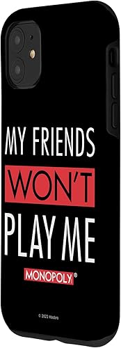 Miniatura 2 de Funda blanca para iPhone 11 Monopoly My Friends Won't Play