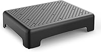 HBTower Non-Slip Step Stool for Seniors & Adults - 420lbs Portable Mobility Riser for Bed, Car, Shower, Stairs - Indoor Outdoor Black