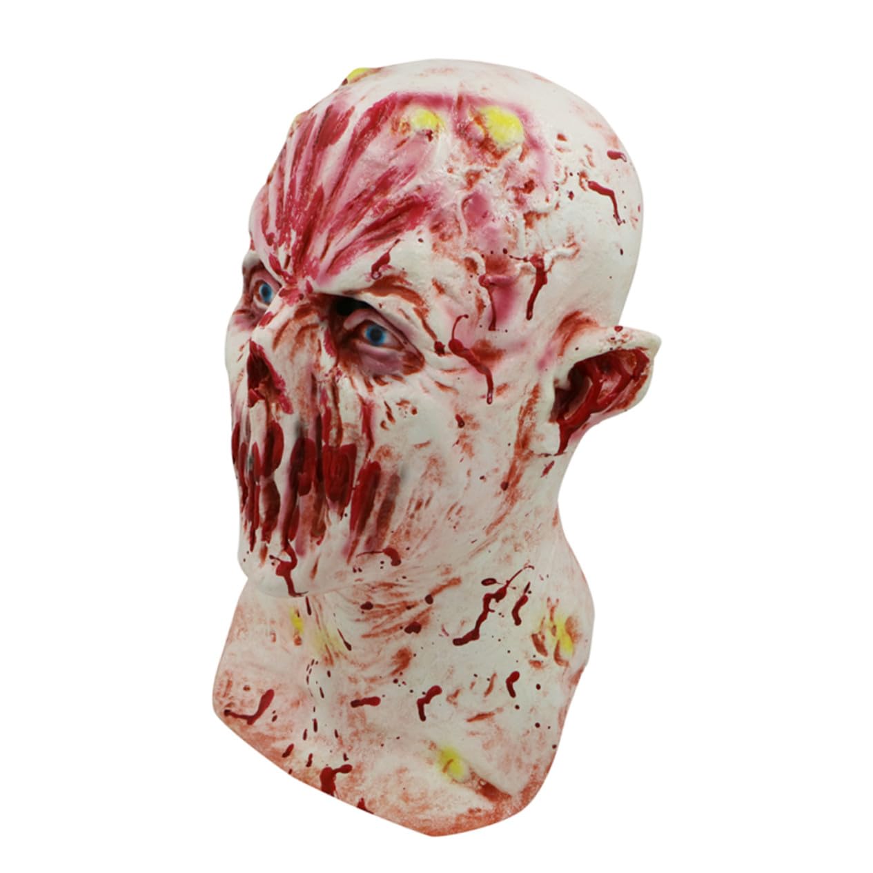Maschera senza Labbra Zombie Halloween Design Poroso per Visione Chiara Materiale Resistente per Feste in Maschera