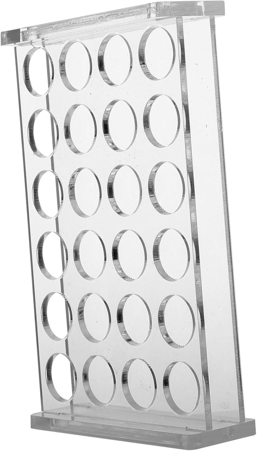 STOBAZA 4pcs -Slot Acrylic Test Tube Holder Stand Preroll Tubes for Laboratory