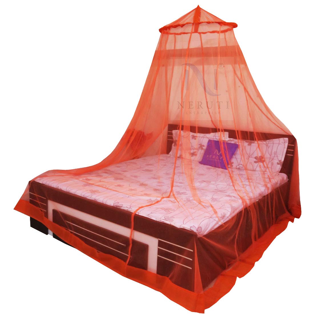 Neruti Enterprise Mosquito Net for King Size Double Bed Hanging Polyester Net (Orange) (B07DRKH75Z) Amazon Price History, Amazon Price Tracker