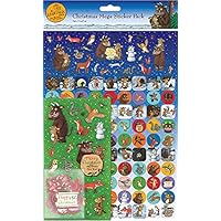 Paper Projects The Gruffalo's Child Christmas Mega Sticker Pack | Three Types of Stickers (Around 150 Total) | Reusable on Non-Porous Surfaces,Blue,29.7cm x 21cm