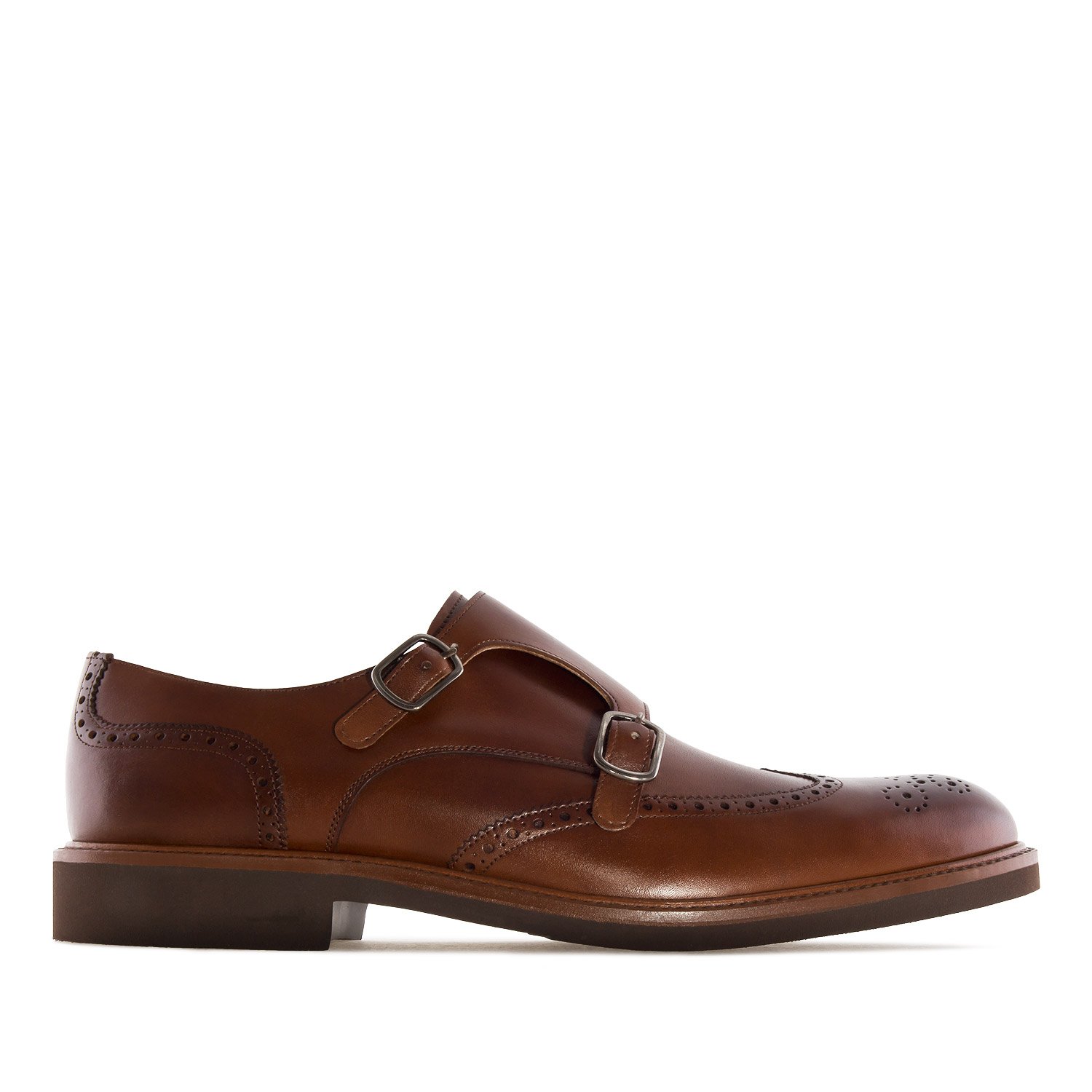 Andrés Machado - Chaussures habillées de style monk pour hommes et jeunes - 21221 - Chaussures habillées en cuir de haute qualité - Fermeture à boucle - Grandes pointures EU 47 à EU 50 - MADE IN SPAIN