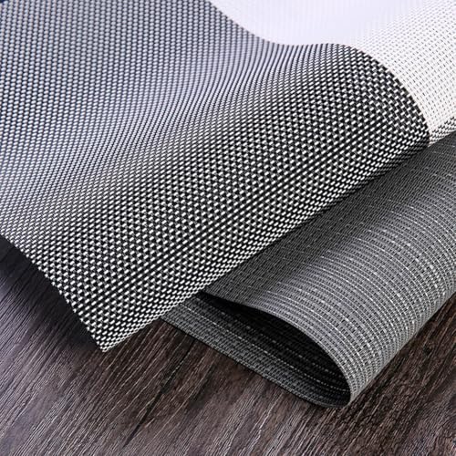 Juego de 6 alfombrillas aislantes de PVC para proteger tus superficies de comedor de daños por calor con un aspecto elegante y fácil mantenimiento (marrón)