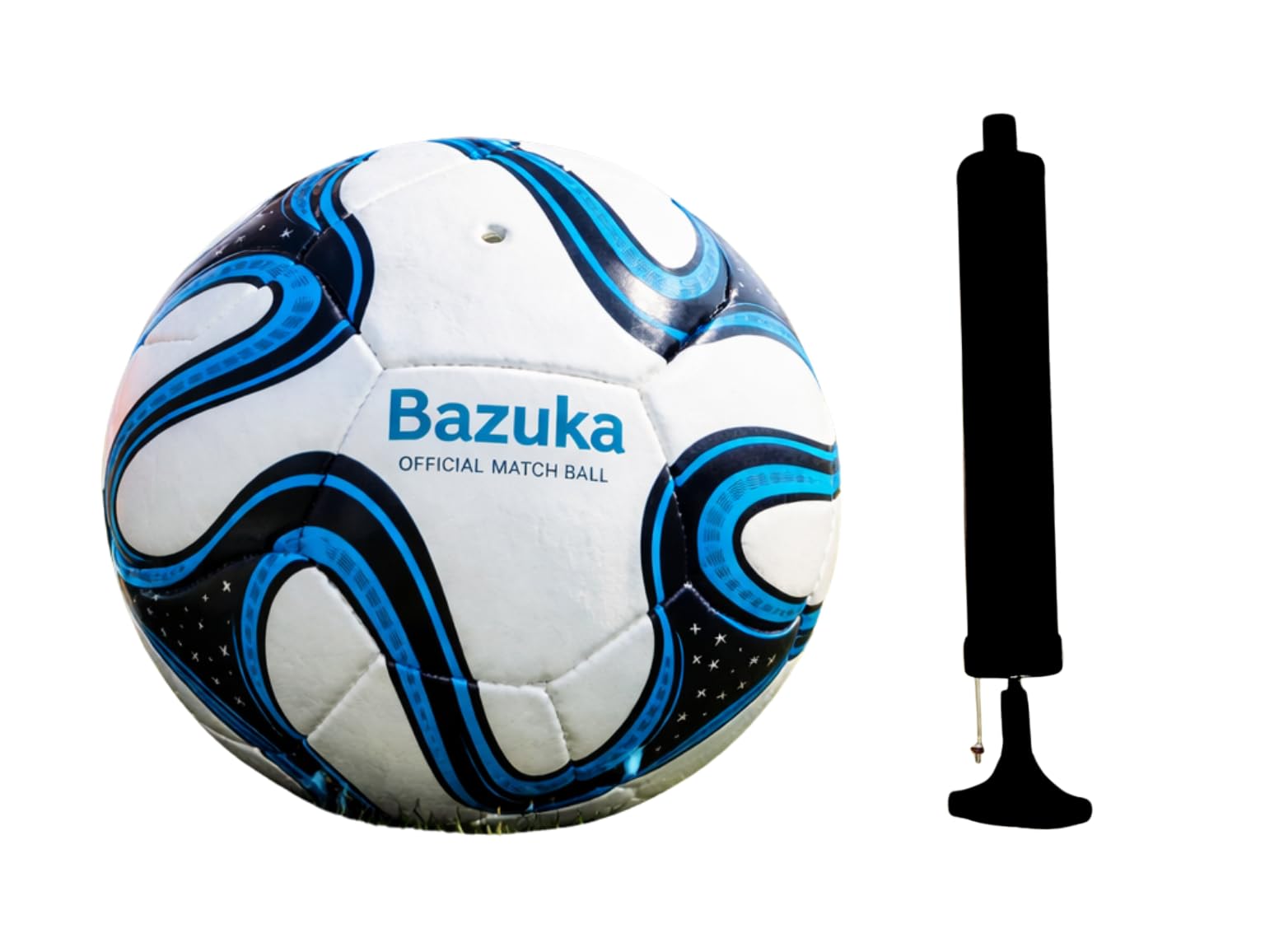 Phantom Strike Pro Size 5 Football with Pump, PU Leather, High Durability Seamless Design for Training and Match Play (Blue)-image-33