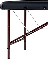 Vista 6 de Master Massage Zephyr - Mesa de masaje portátil y ligera, mesa de tatuaje, cama de spa (negro, granate)