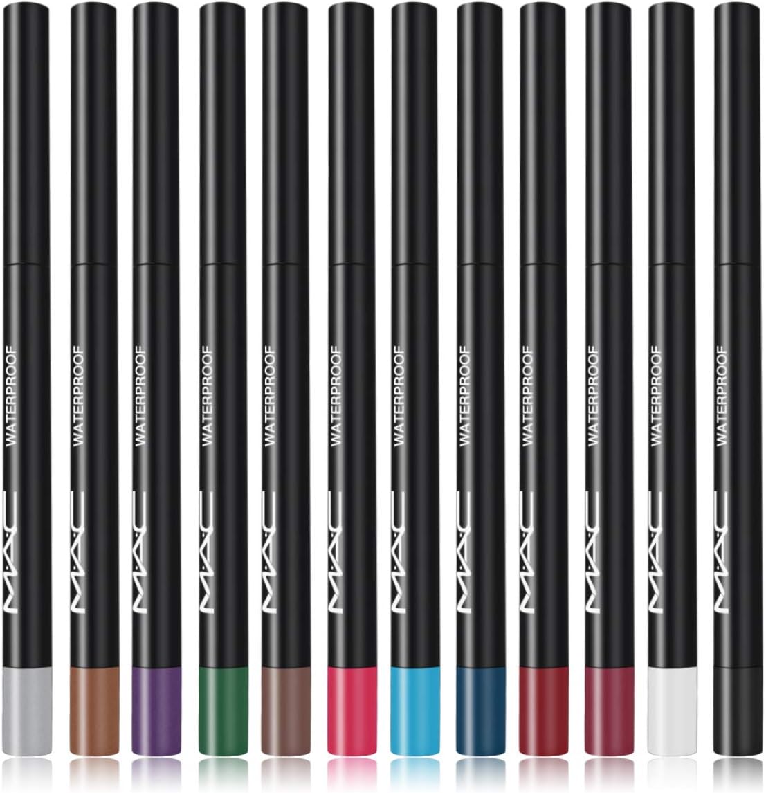 Waterproof Eyeliner, 12 Color Eyeliner, Eye Shadow Pencil, Eyebrow Pencil, Lip Liner, Multifunctional Color Painting Cosmetic Tool (12Pcs) (Style-1)