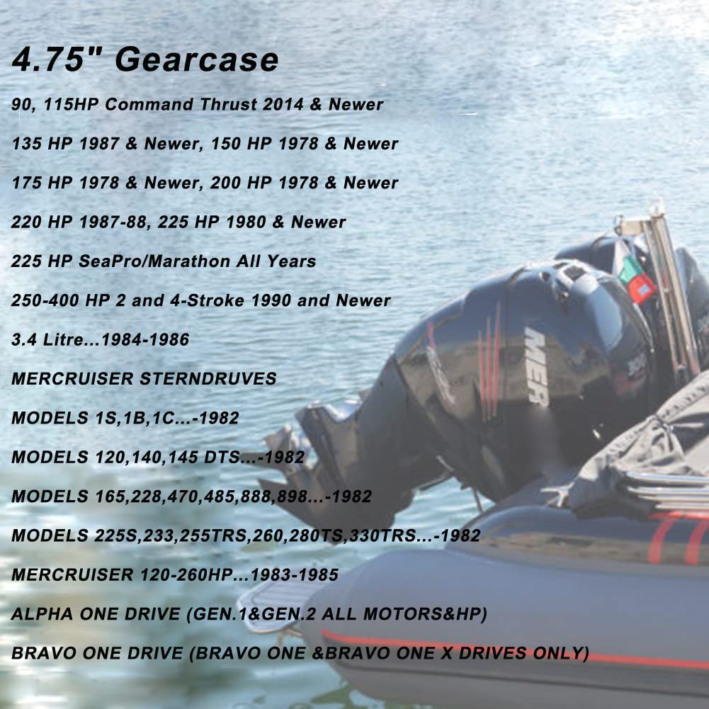 Hélice hors-bord Boatman pour 130-300 ch Mercure, Mercruiser Sterndruves/Alpha/Bravo, kits de moyeu interchangeables inclus, 15 dents cannelées