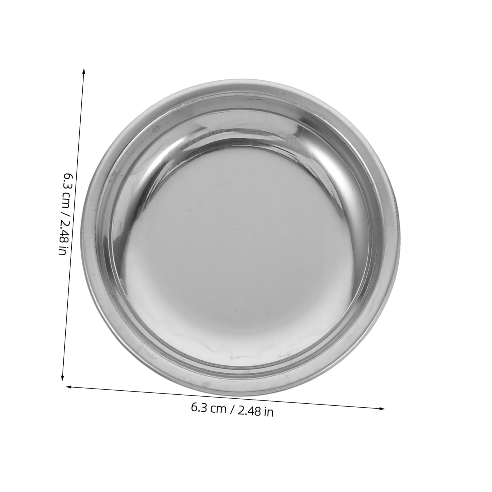 MAGICLULU 6pcs Stainless Steel Tea Bag Dish Drip Tray for Loose Tea and Easy to Clean Design