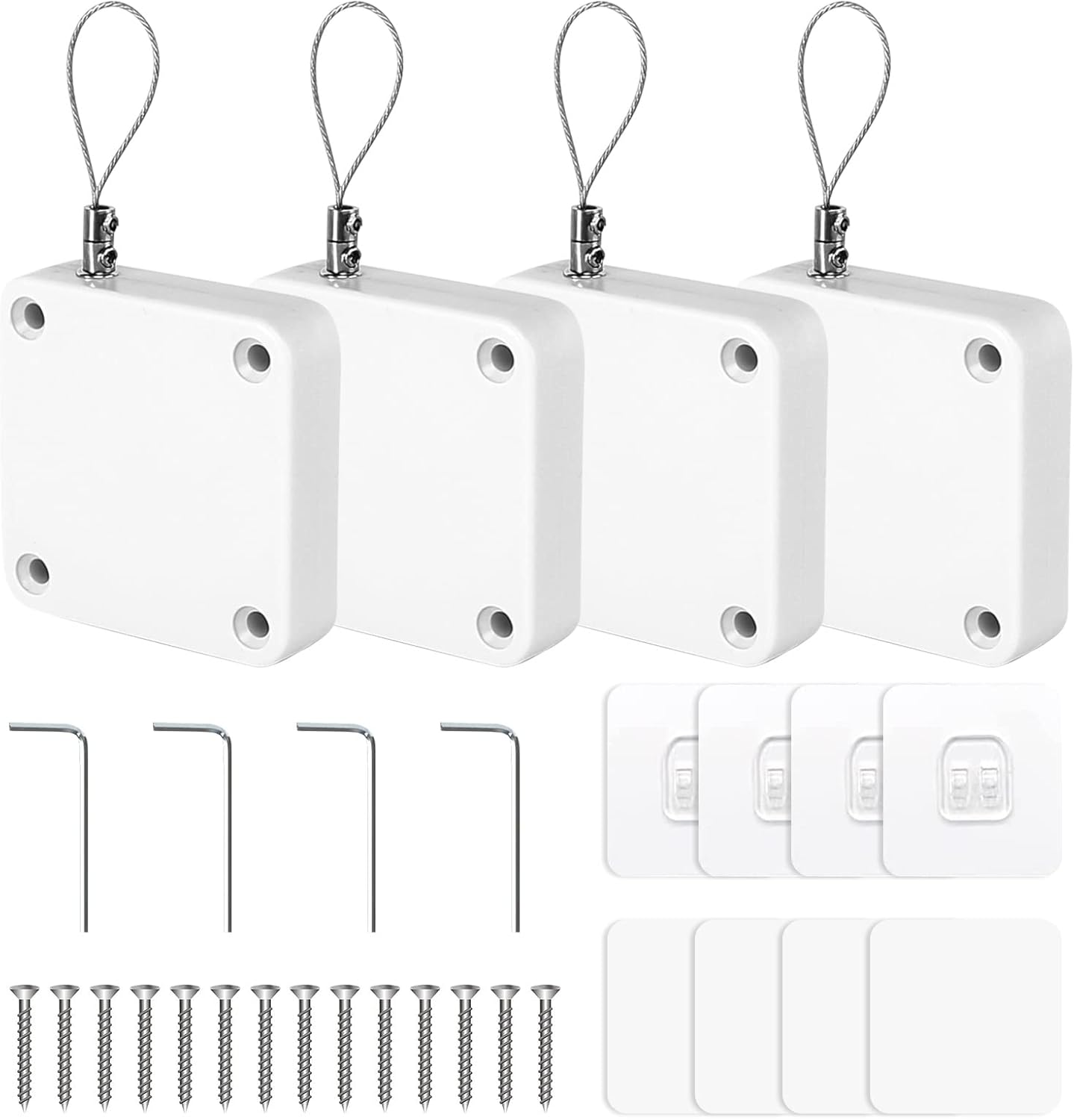 PunchFree Automatic Sensor Door Closer, 4 Pack Residential Sliding