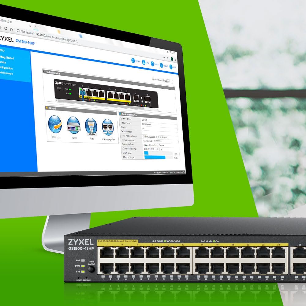 Zyxel Netzwerk PoE Switch 48 Port – Bild 5