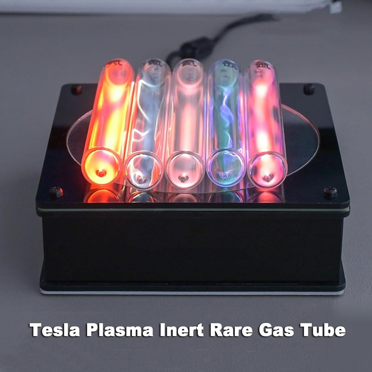 Lámpara de rayos de plasma, luz en forma de tubo de plasma para actividades al aire libre, señal de advertencia y regalo de ciencia