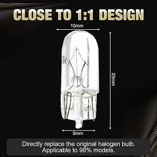 Miniatura 5 de JEVA Bombilla LED T10 921 W16W 800LM HID blanco para luces de marcha atrás (paquete de 50)