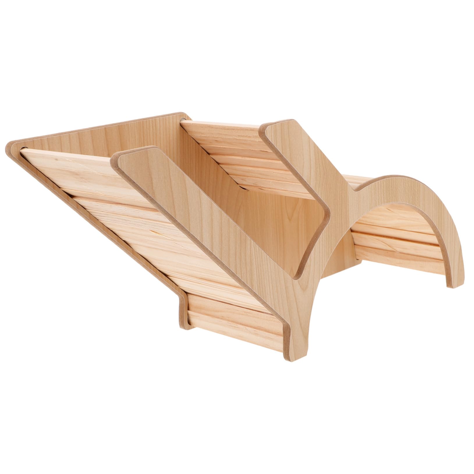 INOOMP 3piezas Túnel De Escondite De Madera para Hámster Accesorio De Refugio Seguro para Jaulas De Mascotas Juguete De Actividad para Roedores