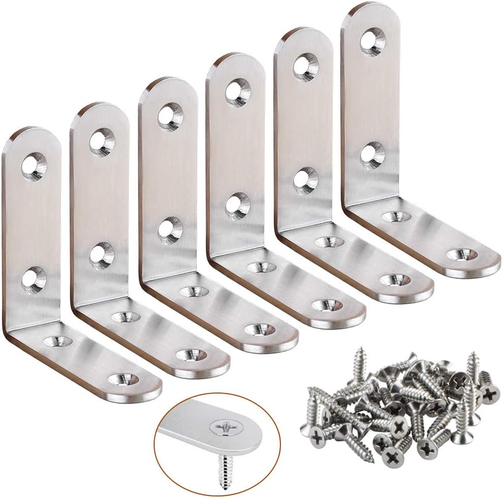 6Pcs Corner Brace L Bracket Heavy Duty 65x65mm Right Australia Ubuy