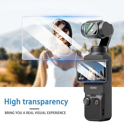 Miniatura 3 de Protector de pantalla para DJI Osmo Pocket 3, película de vidrio templado, dureza 9H, antiarañazos, para DJI Osmo Pocket 3, fácil instalación y
