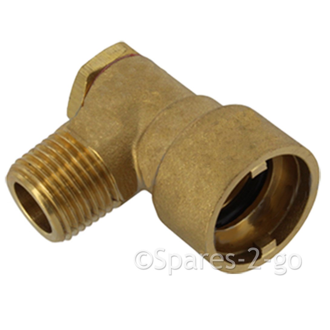 Spares2go Universal-Gasschlauch für Ofen, Set aus Gewindedichtband PTFE, Sicherheitskette und angewinkeltem Steckverbinder (91,4 cm/1,27 cm, gerader Bajonettverschluss), BS EN14800 CE