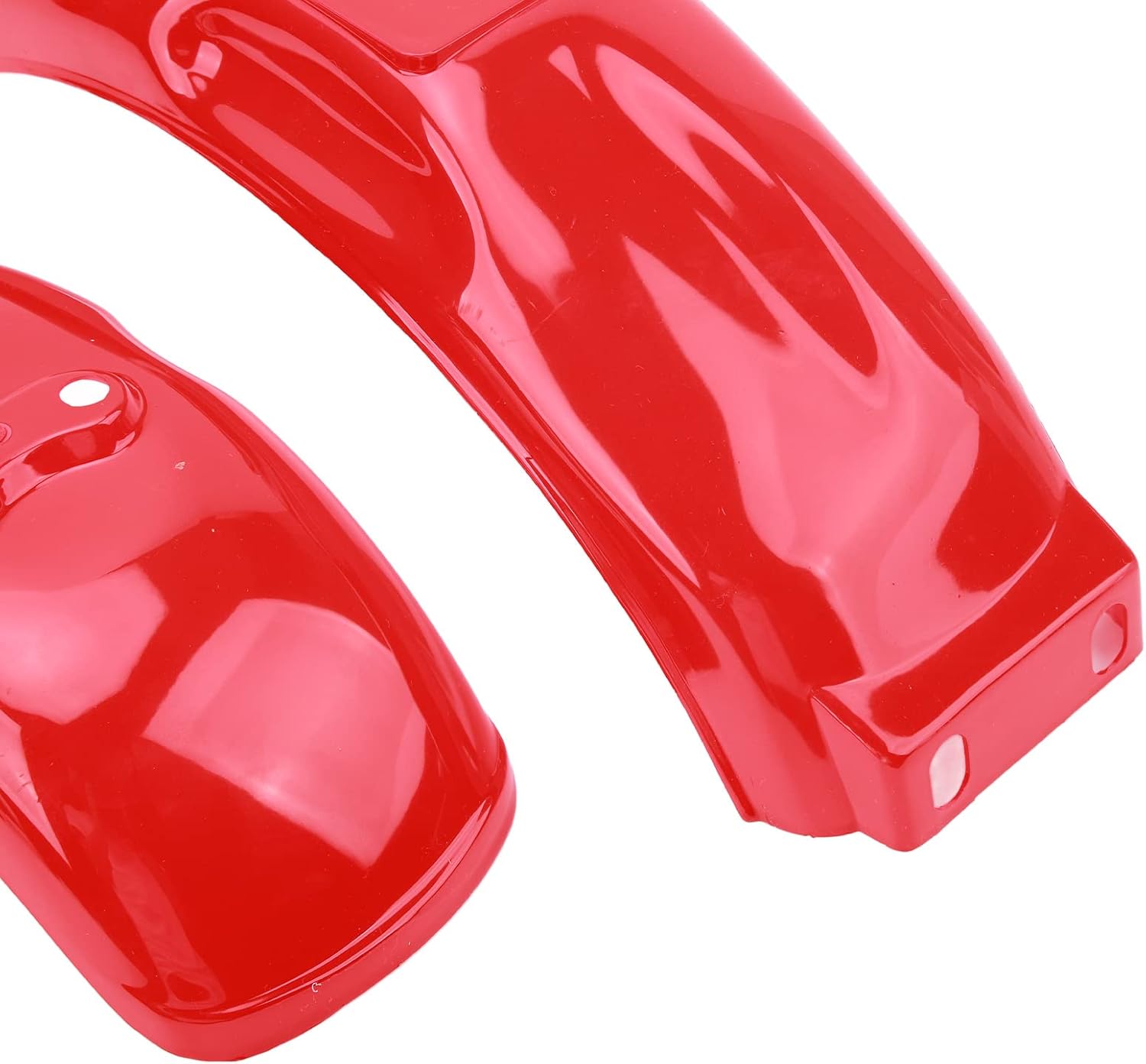 Motorcycle High Gloss Red Mud Guard, Front Rear ABS Plastic for Z50 Z50A Z50J Z110 Z125 Bikes 8in Or 10in Wheels - Impact, Stylish Protection for Off - Road and Street