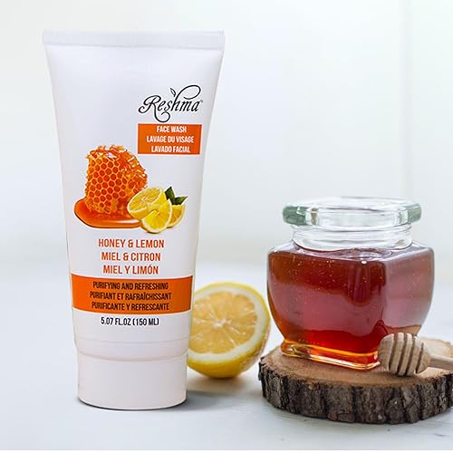 Miniatura 2 de Reshma Beauty Jabón facial Honey & Lemon para todo tipo de piel y piel opaca, limpiador para purificación, limpieza profunda e iluminación, elimina