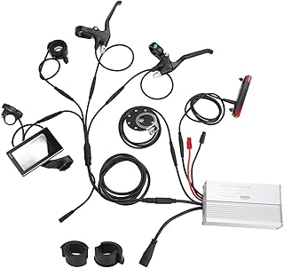 E Bike Motor Controller Kit - 36V/48V 1000W 30A Electric Bike Conversion Kit, Electric Motor Controller with GD06 LCD Panel, 130X Throttle, 8C Sensor Brake Level