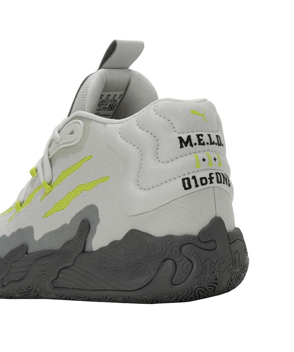 PUMA - Zapatillas de baloncesto para hombre, color blanco y gris