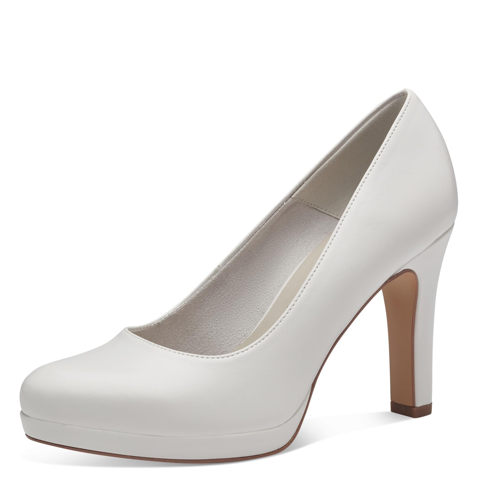 Tamaris Women's pumps with block heel white 5 UK