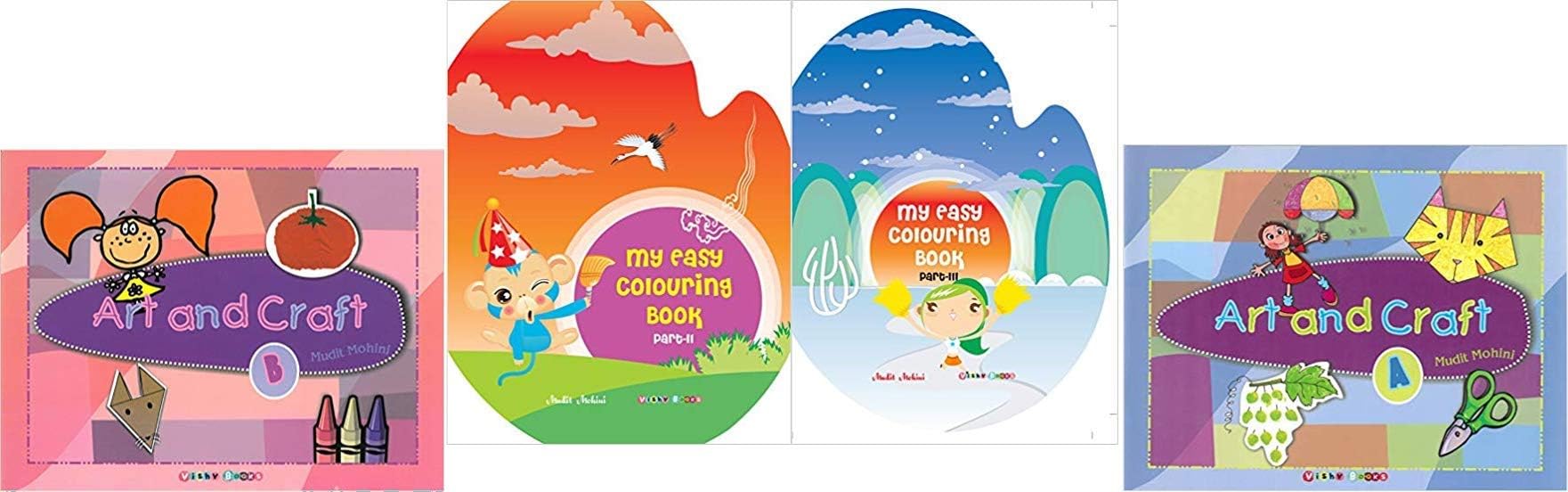 My Easy Colouring and other Three Art and Colouring Book by Mudit Mohini
