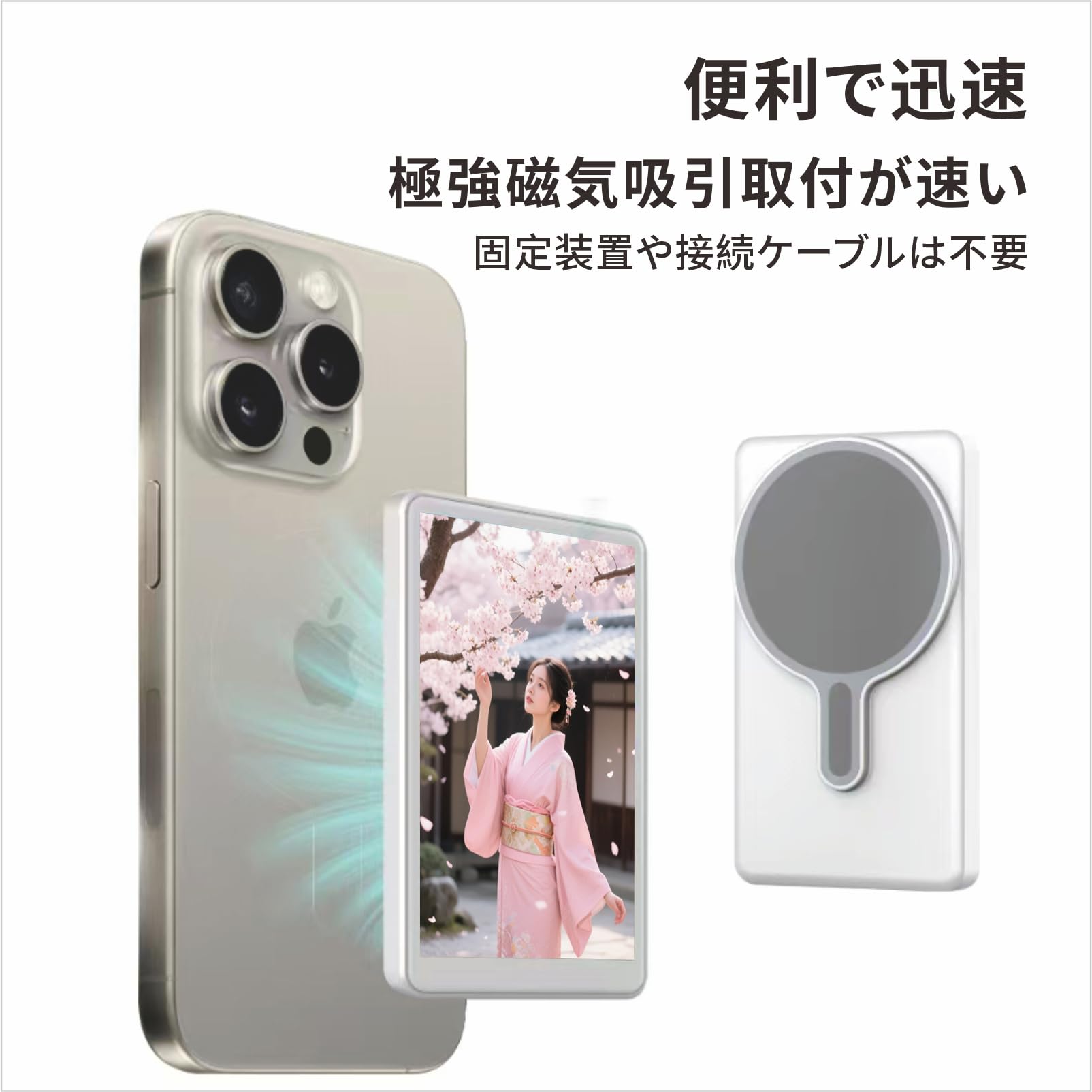 Amazon.co.jp: Beneci 自撮りモニター 外付けスピーカースマホ自撮り