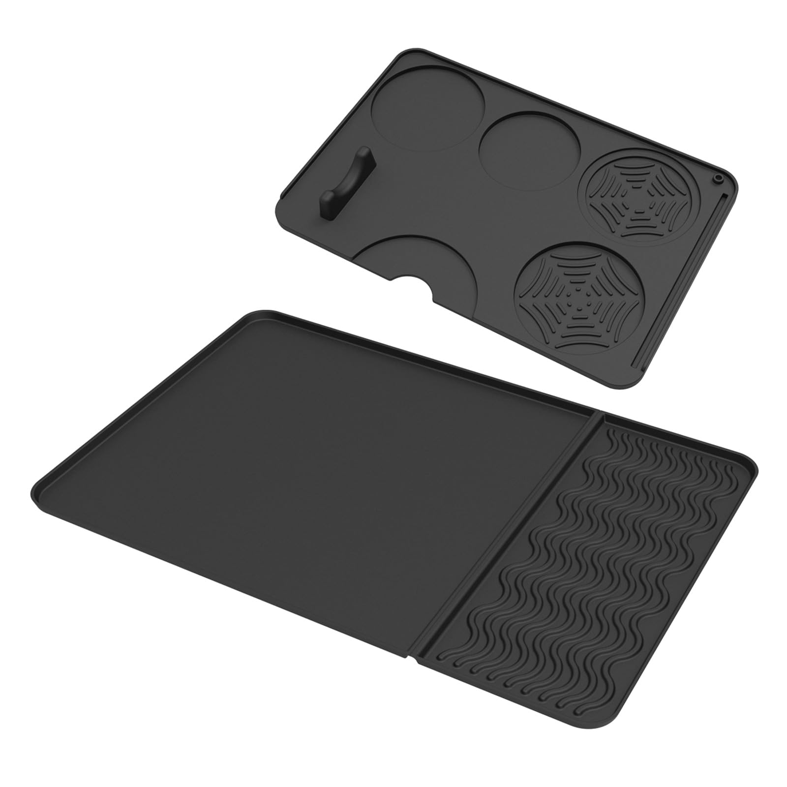 Kalttoy Anti Skid Espresso Tamper Pad Stable Edges Structure Small Kitchen Workspaces Coffee Machine Accessory Silicone Texture Nonslip Coffee Tamping Tool Pad