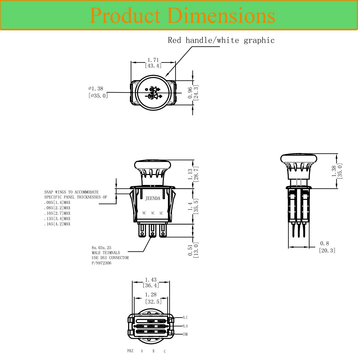 Amazon.com: JEENDA Blade Clutch PTO Switch 483957 481687