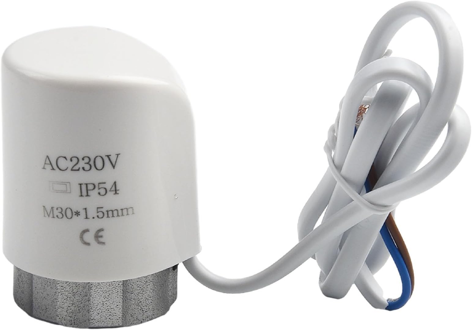 Actuator 230V for Underfloor Heating Manifolds, Adjustable Electric Thermal Actuator Valve for Energy Saving(Normally Closed)