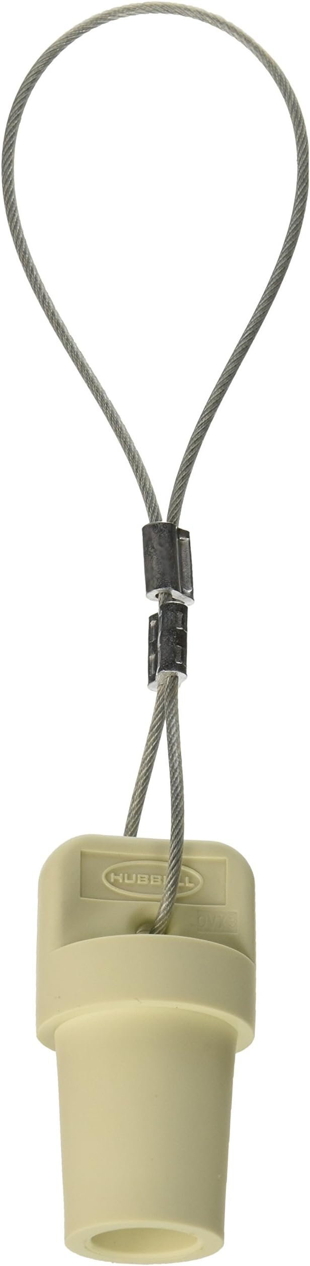 Hubbell Wiring Systems HBLMCAPW Protective Cap for Single Pole Male Devices, White