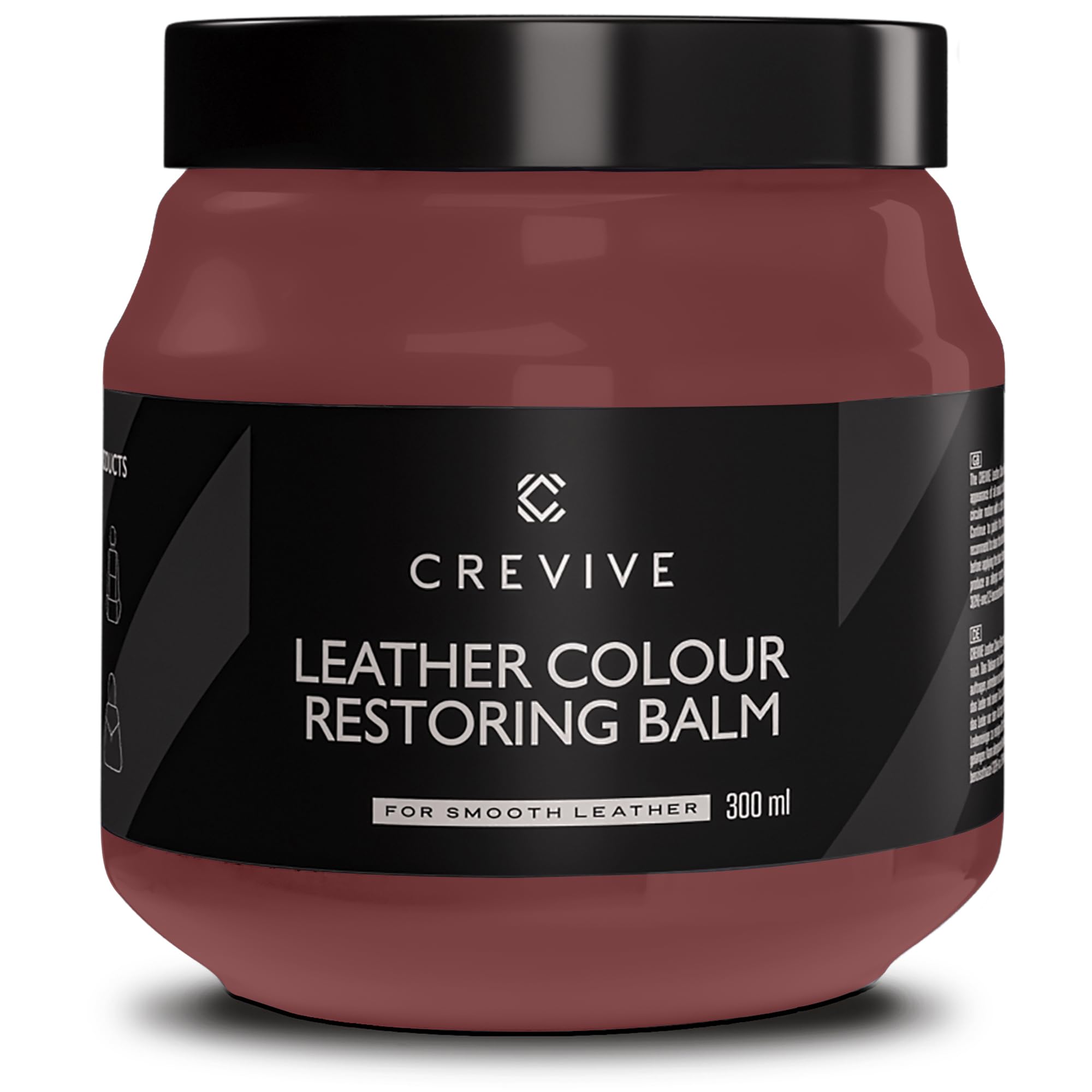 CREVIVE Leder Reparatur Set Cognac 300 ml - Lederpflege Auto - Lederreparatur Sofa - Autositz Reparatur