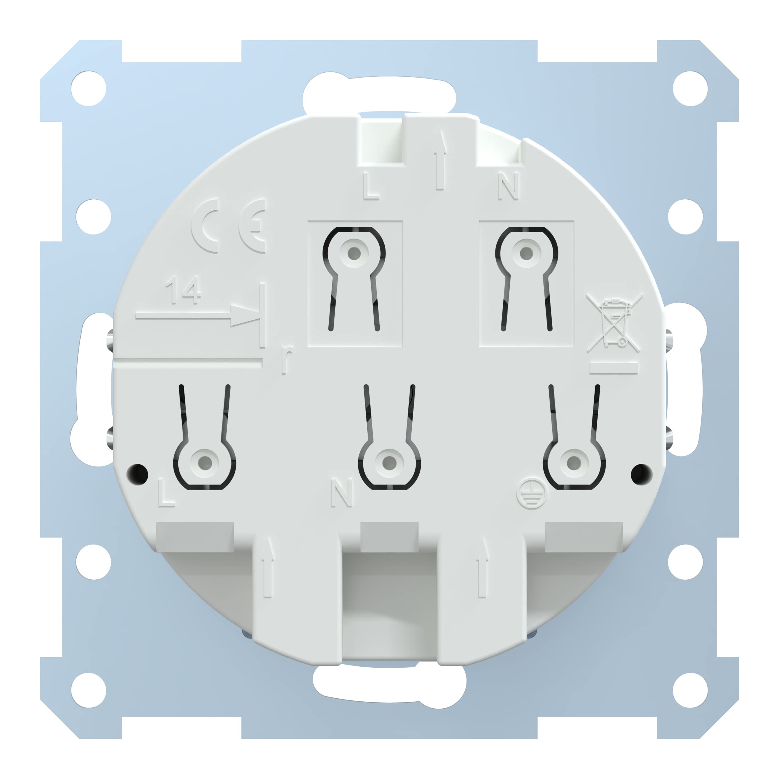 Schneider Electric Merten 233819 FI-SCHUKO-Sicherheitssteckdosen 