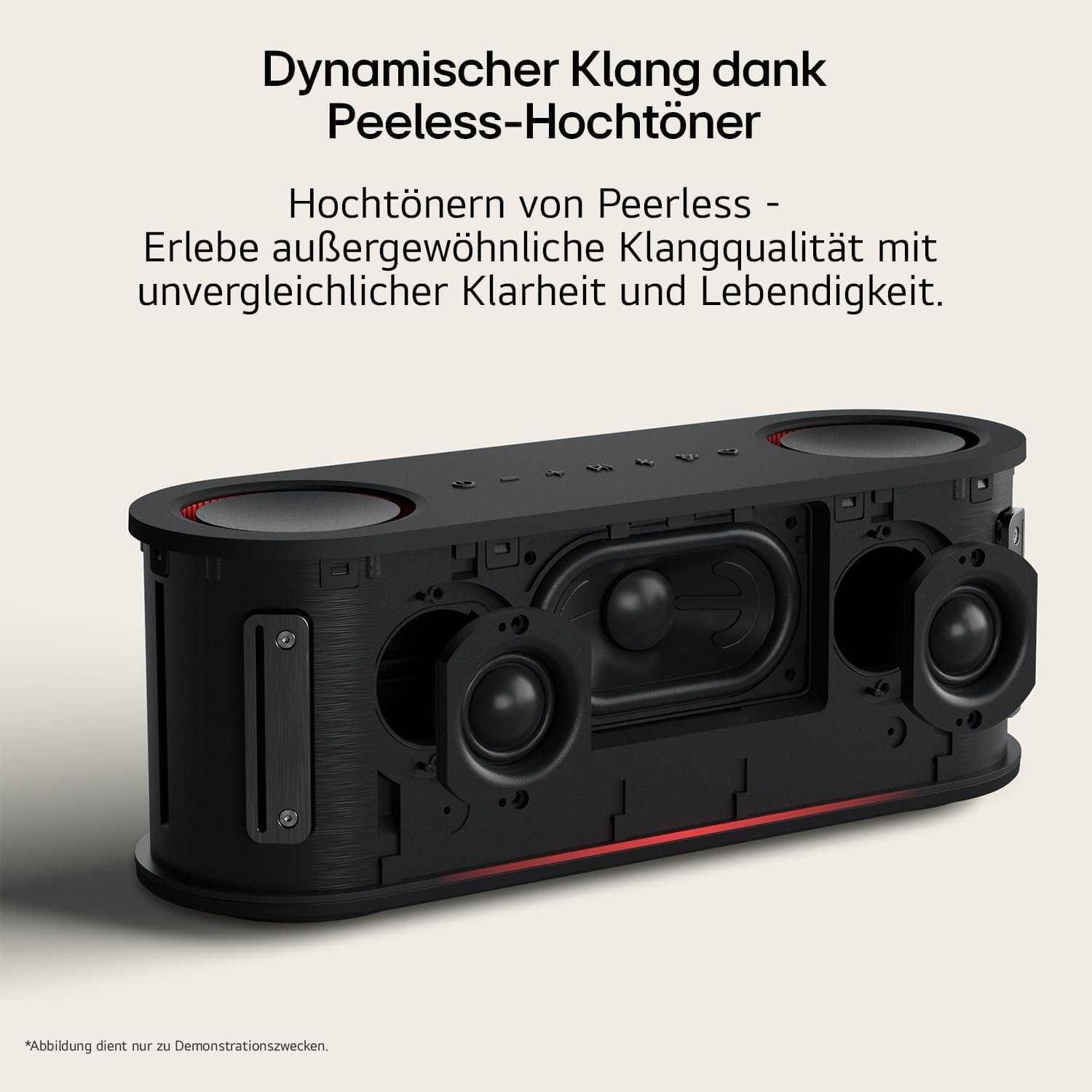 LG xboom Bounce by will.i.am, tragbarer Bluetooth-Lautsprecher (Signature Sound, nach Oben gerichtete Passivstrahler, IP67, bis zu 30 Std. Akkulaufzeit), Schwarz [Modelljahr: 2025]