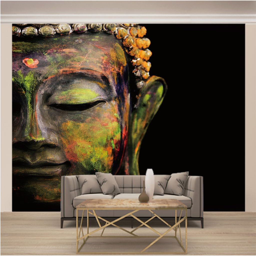 Photo mural intissé 3D grand format papier peint panoramique salon et chambre motif zen