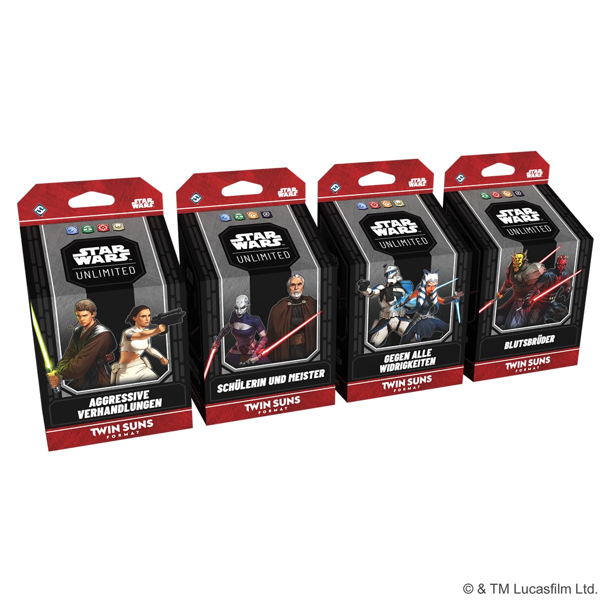 Asmodee, Star Wars: Unlimited Trading Card Game – Twin Suns Deck Display