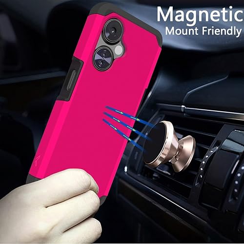 Miniatura 6 de HRWireless Funda compatible con OnePlus Nord N30 5G con soporte de anillo y vidrio templado, resistente y fuerte híbrido