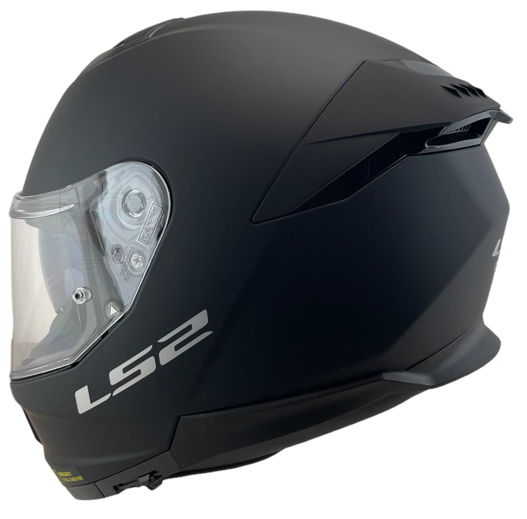 LS2 Helmet Casco Integrale KPA FF808 Stream II Taglia S (55/56) Nero Opaco 22.06