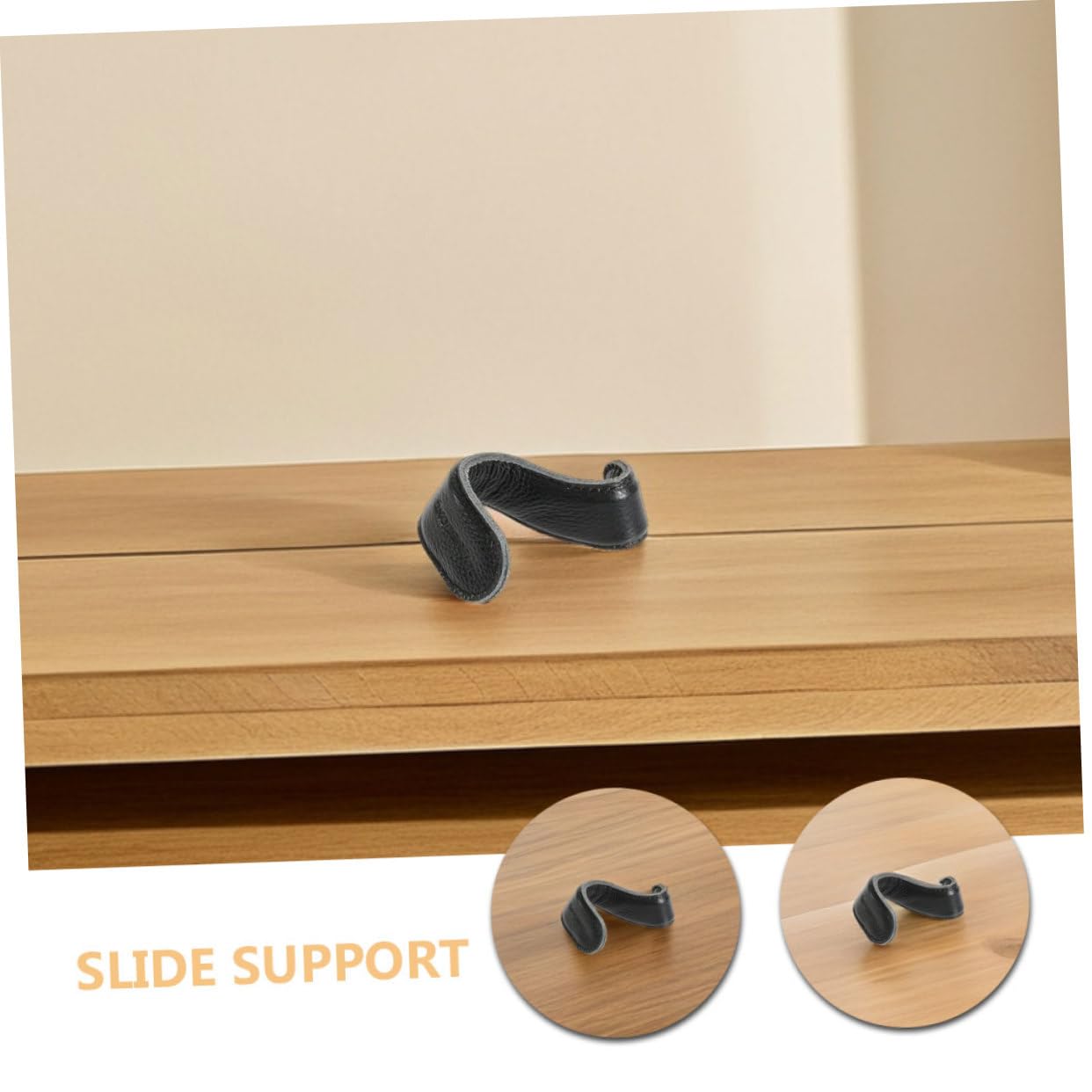 ibasenice Correa de Cuero Negro para Empuñaduras de Trombón en Forma de S Protector de Mano Cómodo para Práctica y Soporte del Deslizamiento en Instrumentos Musicales