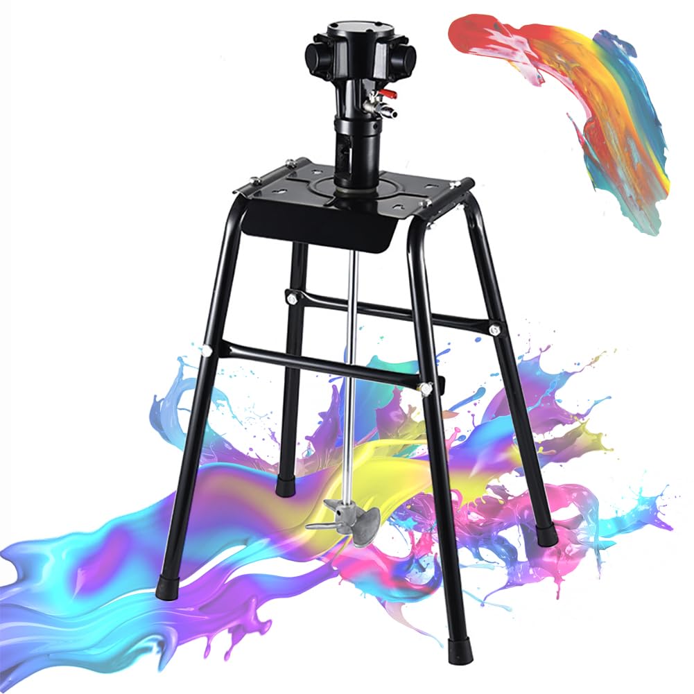 Máquina mezcladora de pintura neumática de 5 galones/20 L, agitador mezclador de aire, máquina agitadora mezcladora de revestimiento de pintura con plataforma elevadora, para revestimiento de pintura